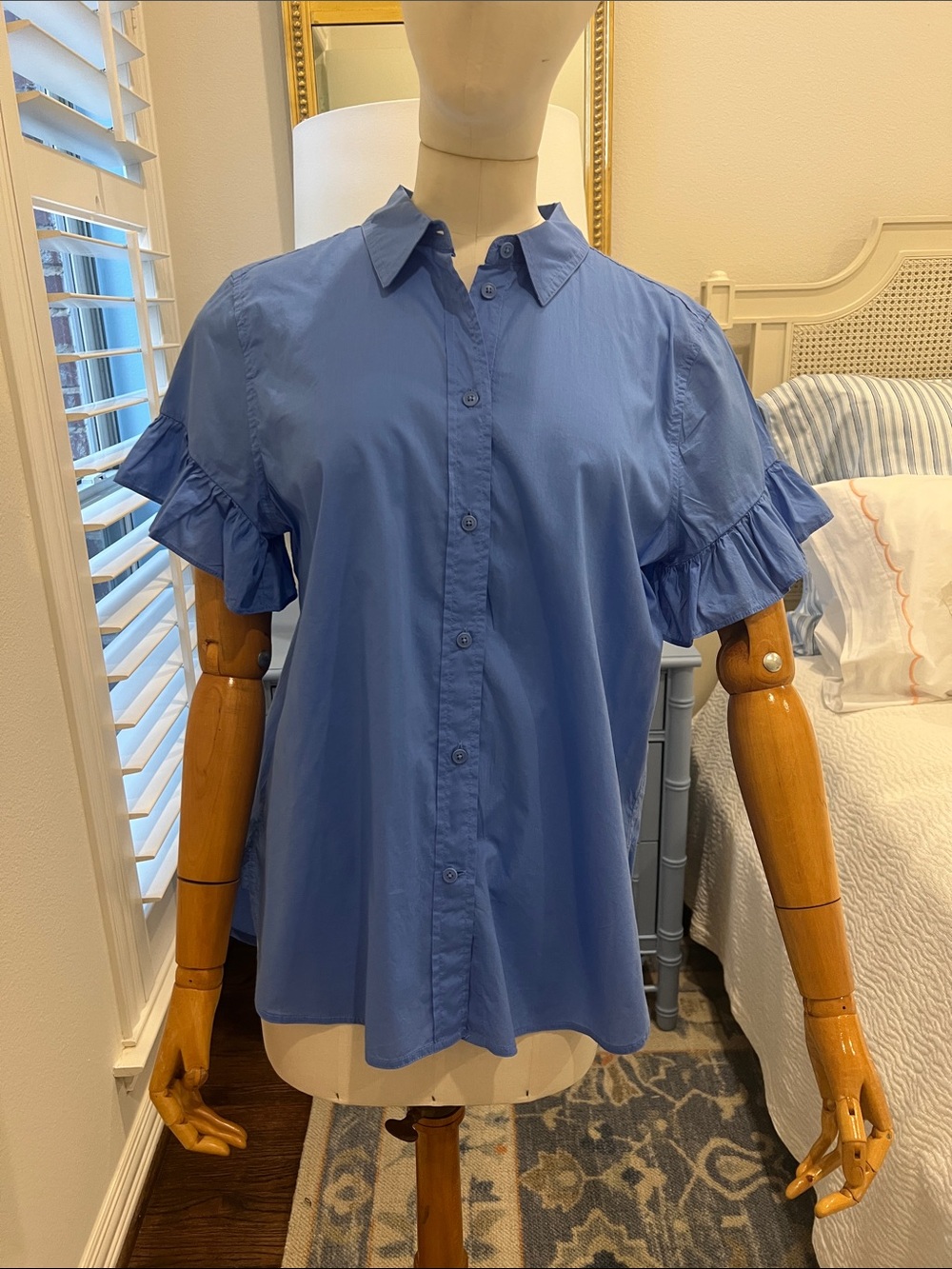 J. Crew ruffle blouse